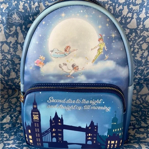Peter Pan Loungefly…Peter,Wendy,John and Michael over London and Big Ben! Loungefly  main image 2
